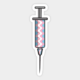 Trans Pride - Syringe - Shot Day Sticker